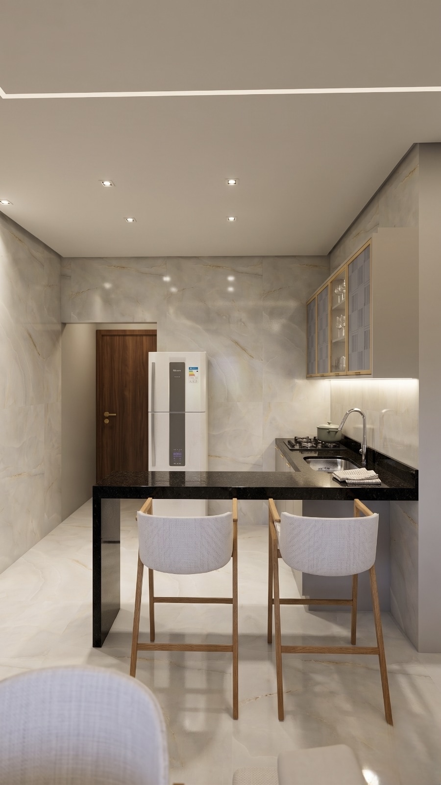 Render da cozinha integrada